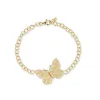 Medium Diamond Butterfly Station Bracelet sold by Tanya Farah