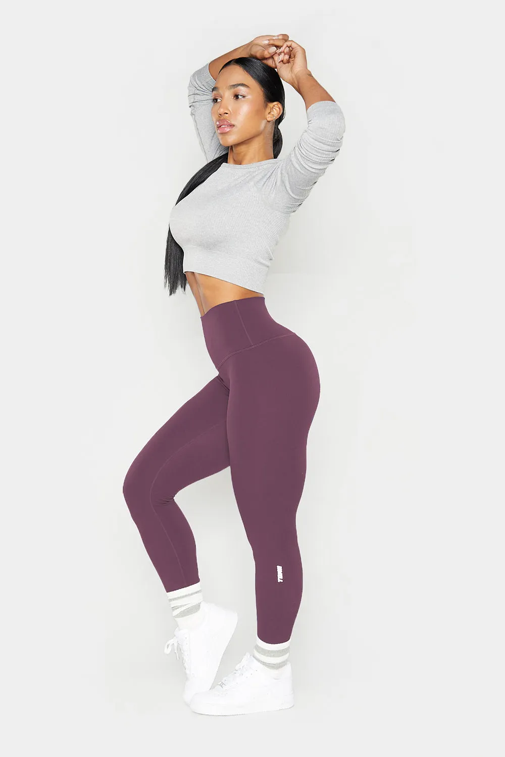 The TONA LiftFit Leggings - Spilt Wine - 27" Inseam sold by Tona Active product image thumbnail 4