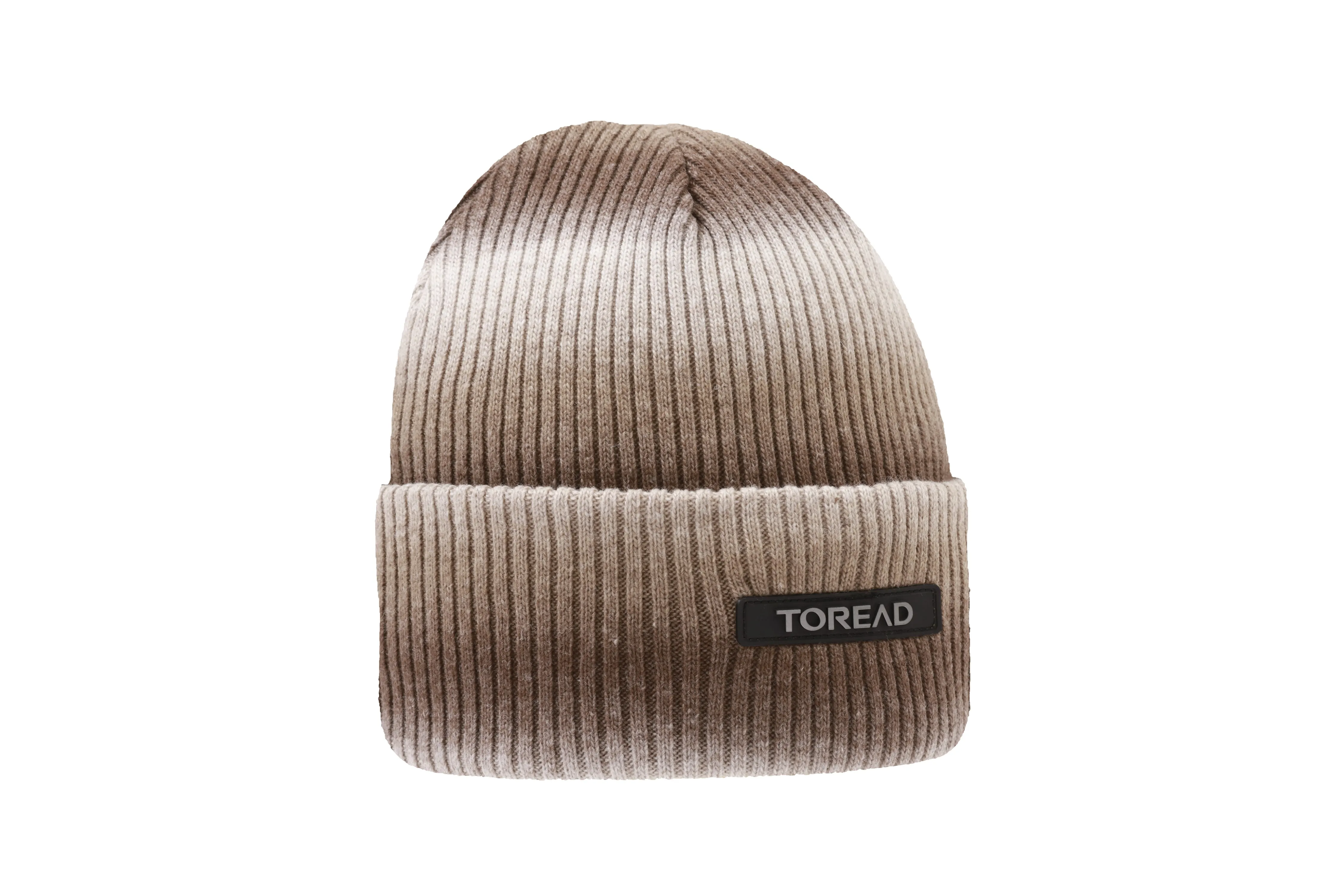 Acrylic Yarn Knit Beanie with Gradient Design Available in Natural Wood and Light Gray sold by Toread Gear product image thumbnail 4