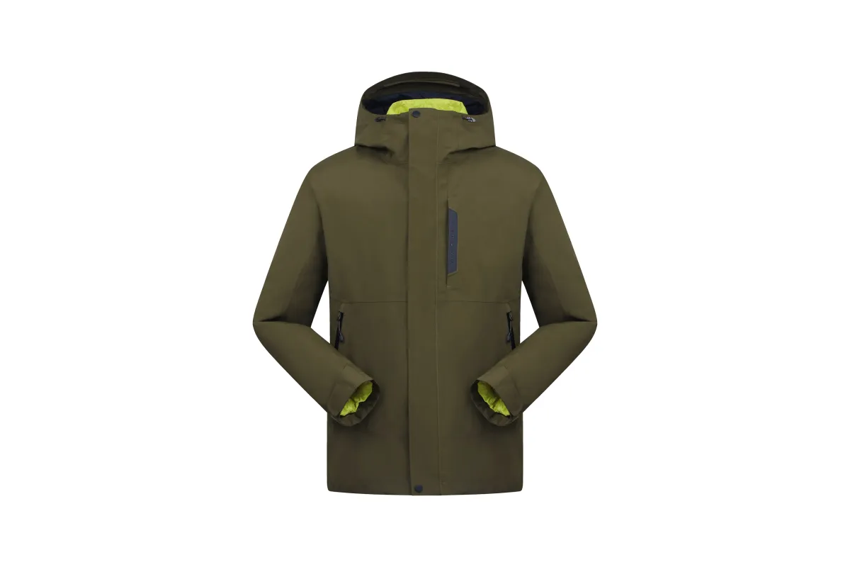 Men's Gore-Tex Down Jacket with Adjustable Fit for Outdoor Sports, Durable and Warm sold by Toread Gear