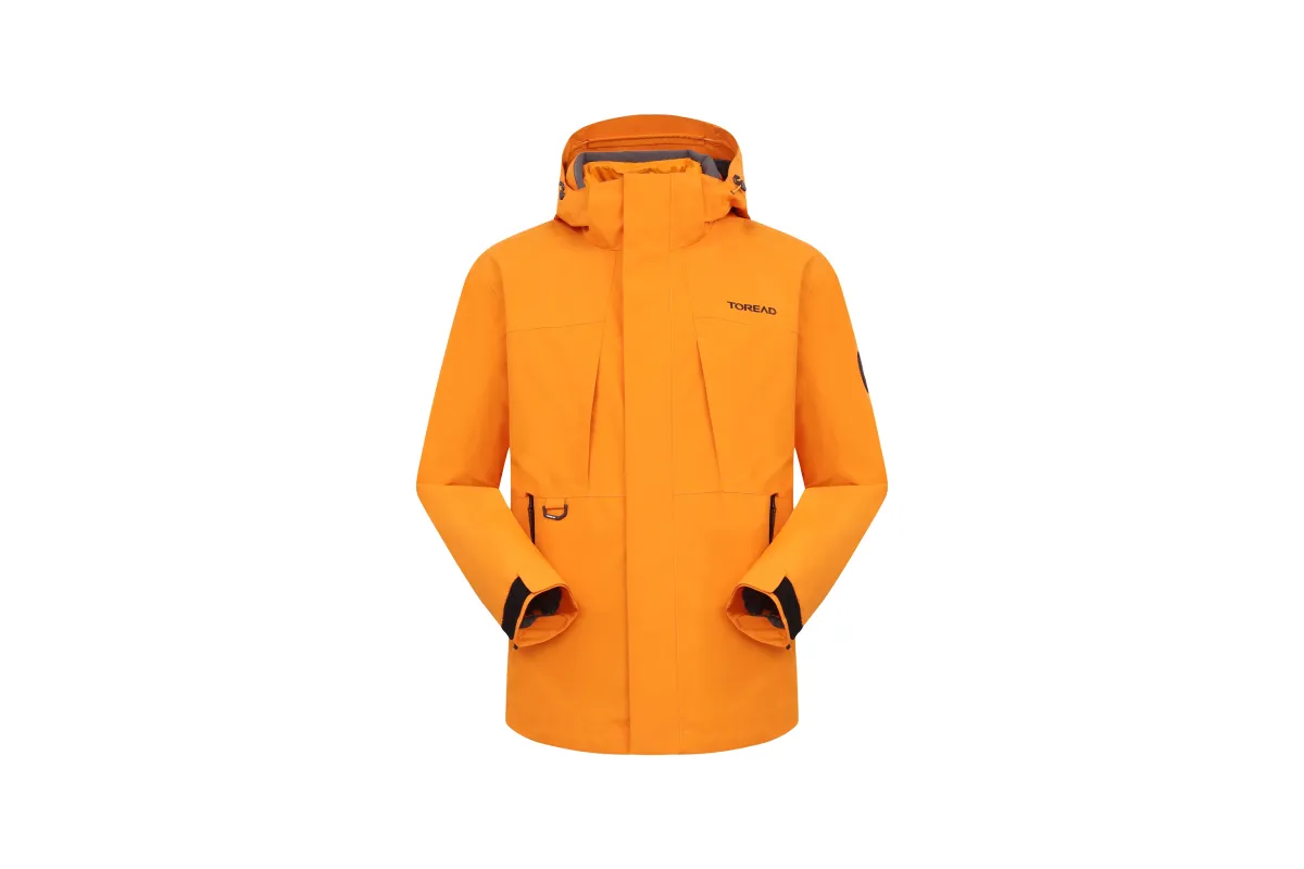 Men's 3-in-1 Down Jacket with Waterproof Shell and Thermal Insulation for Cold Weather Protection sold by Toread Gear