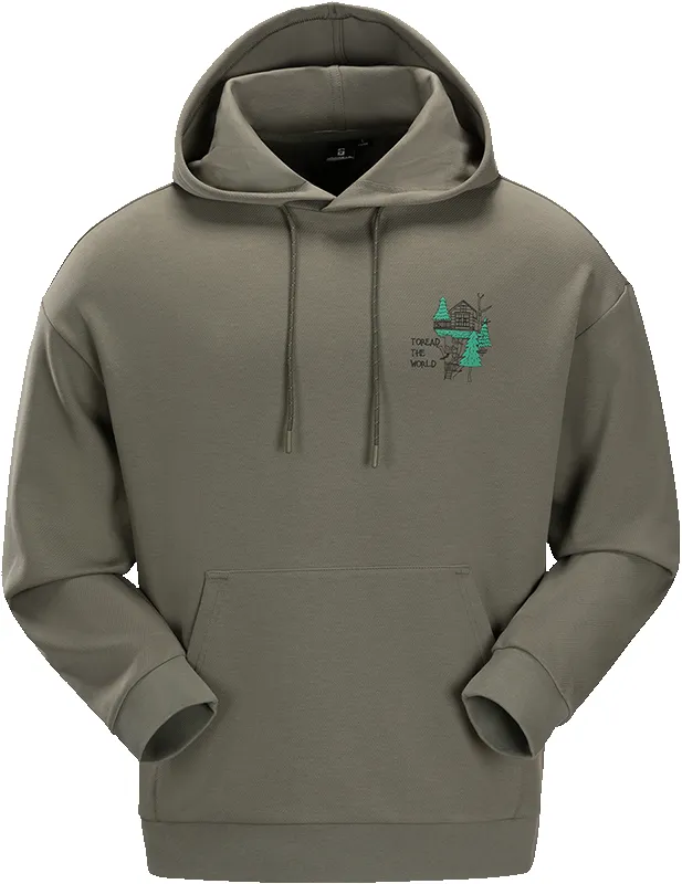 Men's Hooded Sweatshirt with Outdoor and Urban Style, Graphic Print and 3D Foam Detailing sold by Toread Gear