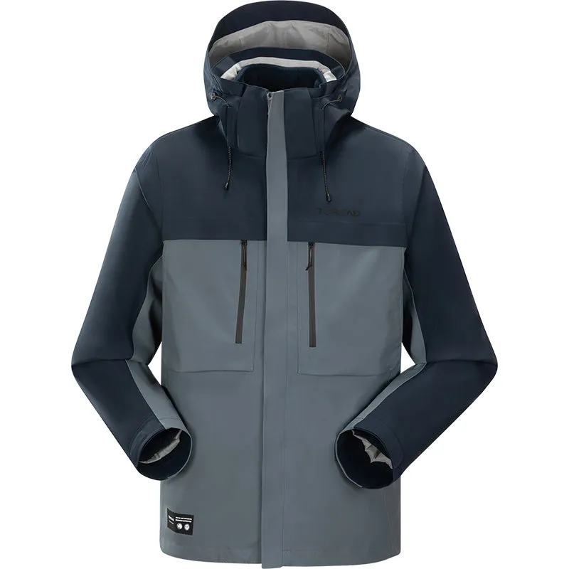 Men's 3-in-1 Waterproof Insulated Jacket with Adjustable Hood and Pocket Design sold by Toread Gear