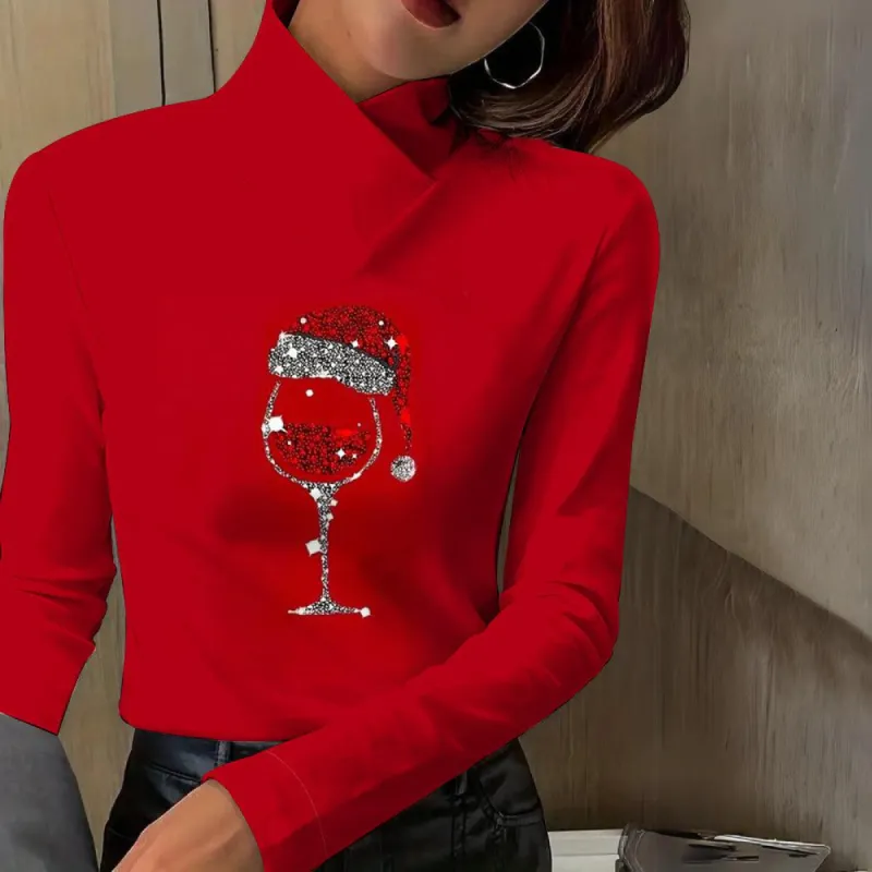 Showy Red Long Sleeve Top sold by Viva Estel