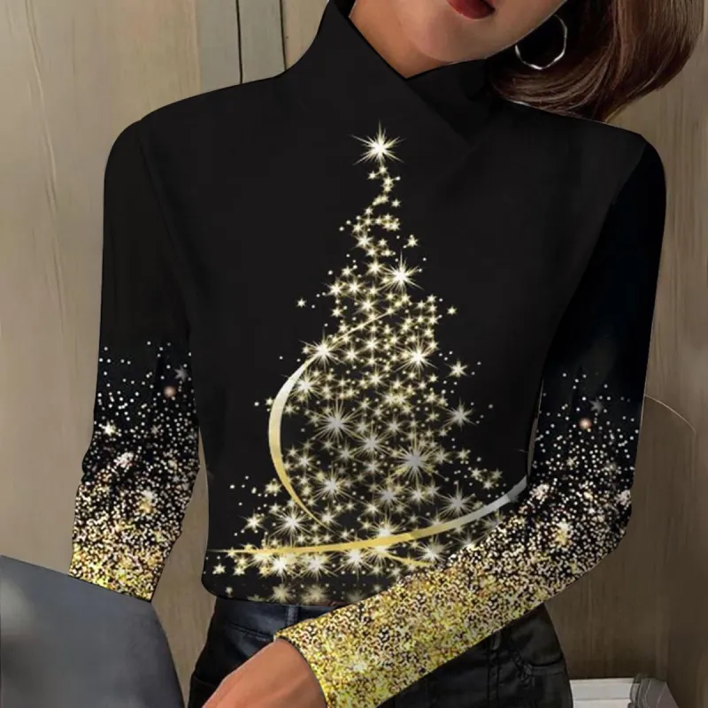 Gorgeous Mock Neck Long Sleeve Top sold by Viva Estel