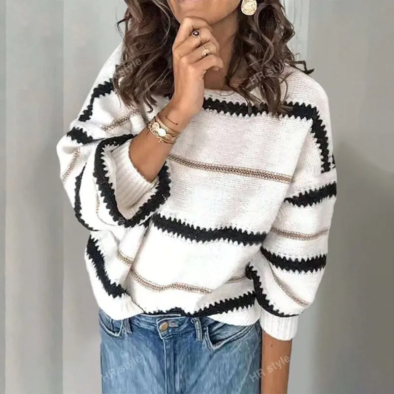 Comfy Long Sleeve Round Neck Sweater sold by Viva Estel