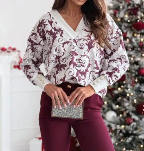 Special V-Neck Long Sleeve Top sold by Viva Estel product image thumbnail 4