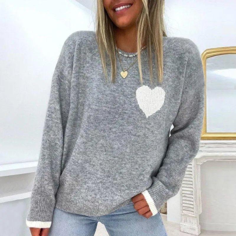 Grey Color Block Sweater sold by Viva Estel