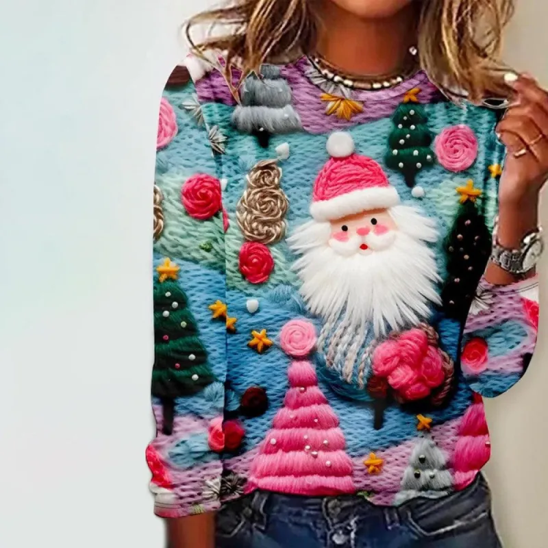 Elegant Print Long Sleeve Top sold by Viva Estel