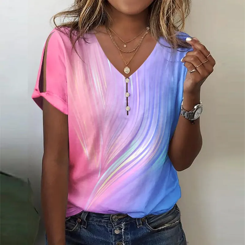 Dreamy Short Sleeve Print Top sold by Viva Estel