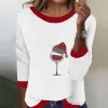 Casual Red Long Sleeve Sweater sold by Viva Estel