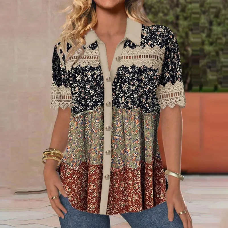 Special Short Sleeve Print Top sold by Viva Estel