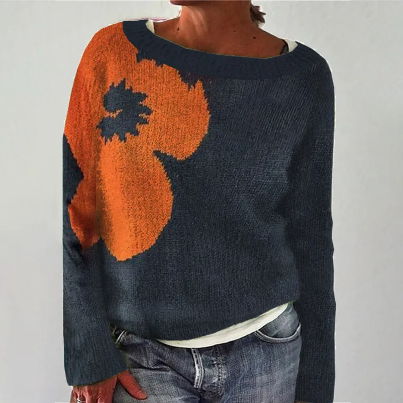 Chic Long Sleeve Round Neck Sweater sold by Viva Estel