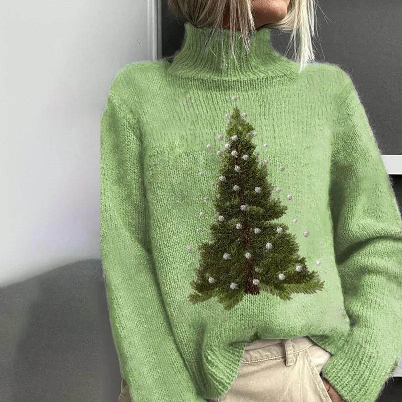 Fresh Green Long Sleeve Sweater sold by Viva Estel
