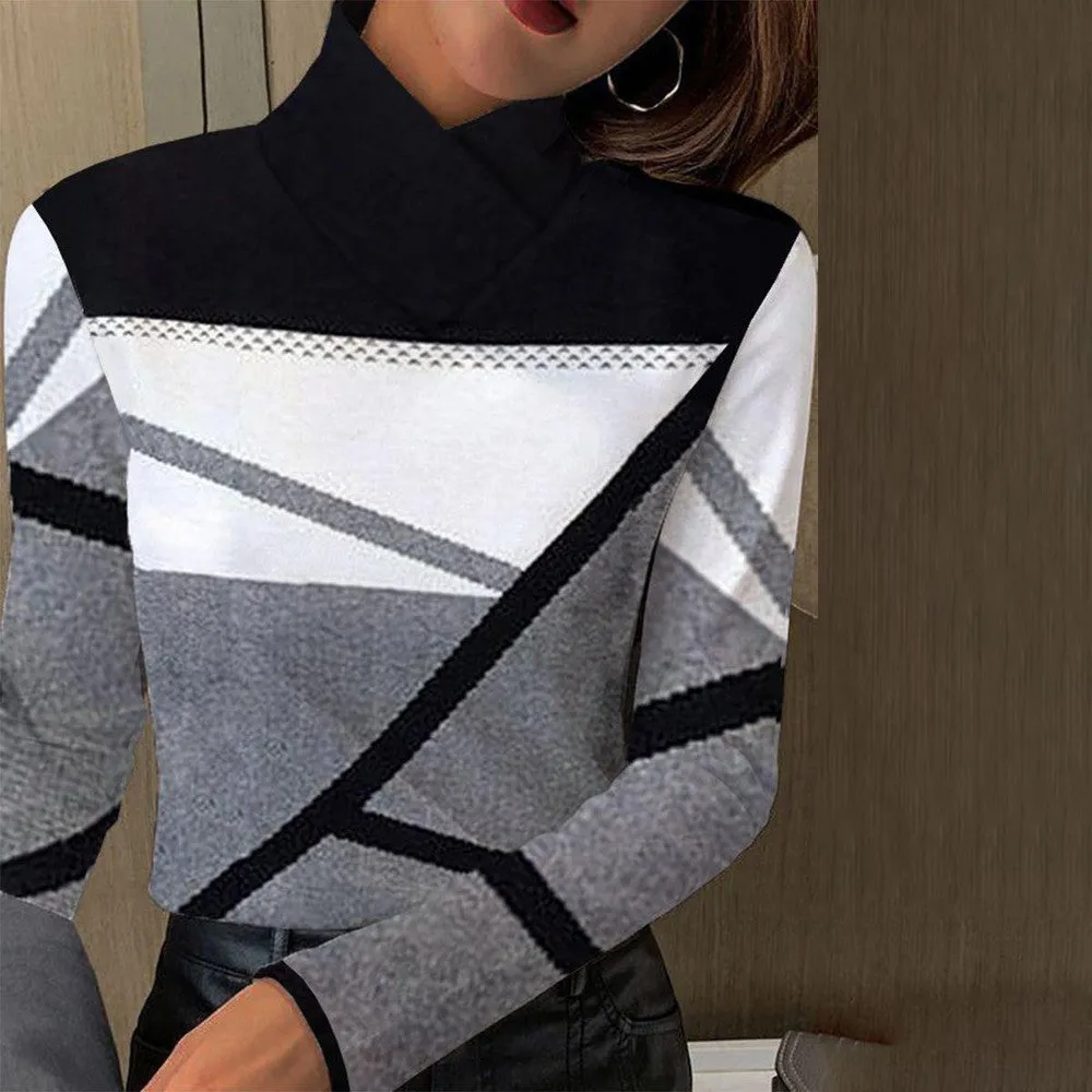 Black And White Long Sleeve Top sold by Viva Estel