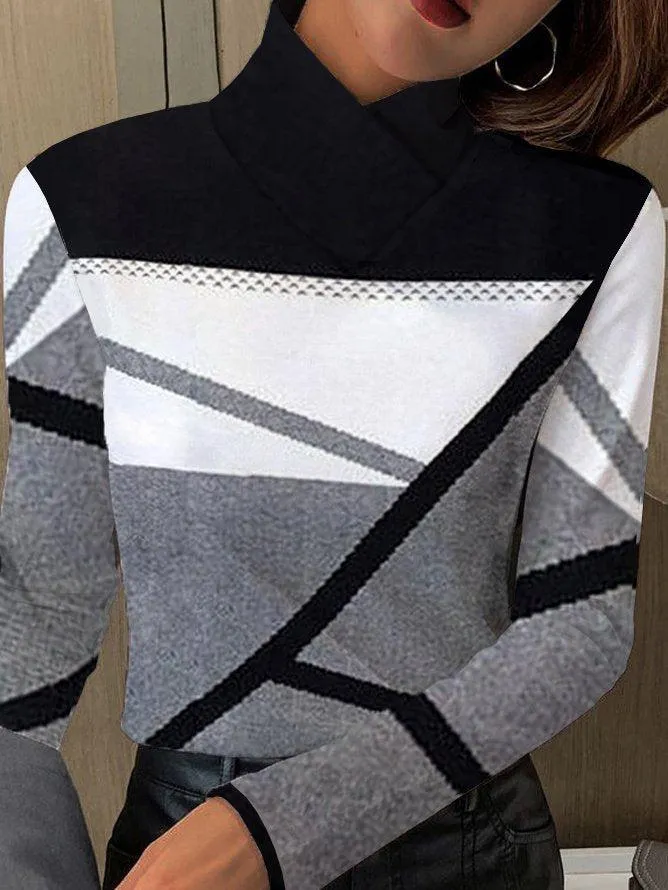 Black And White Long Sleeve Top sold by Viva Estel product image thumbnail 2