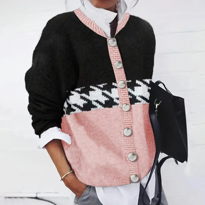 Elegant Long Sleeve Print Sweater sold by Viva Estel