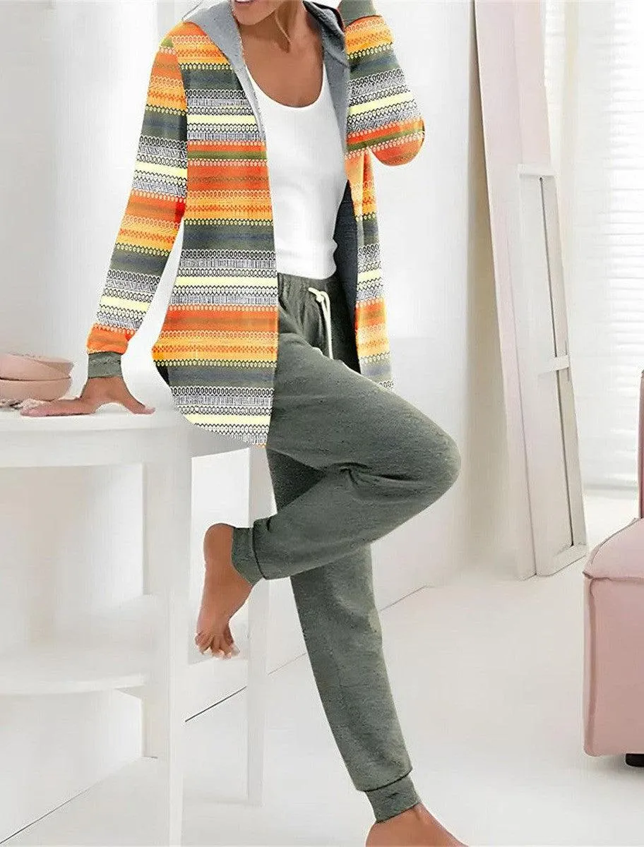 Comfy Print Hoodie Two Piece Set sold by Viva Estel product image thumbnail 2