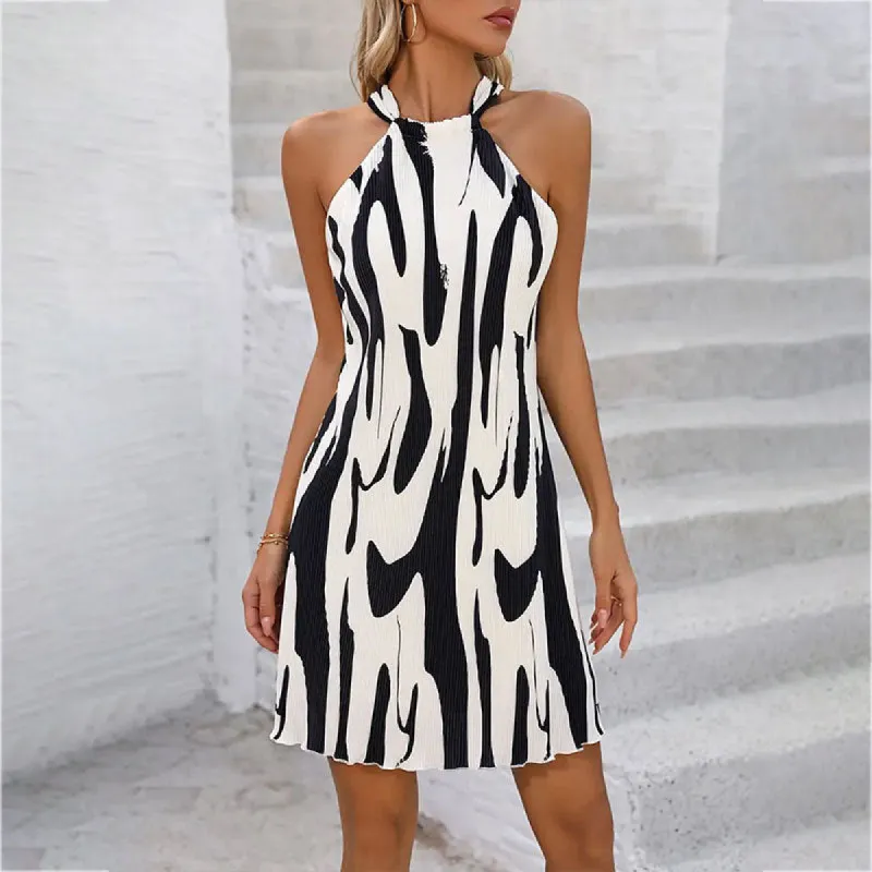 White Printed Off-Shoulder Dress sold by Viva Estel