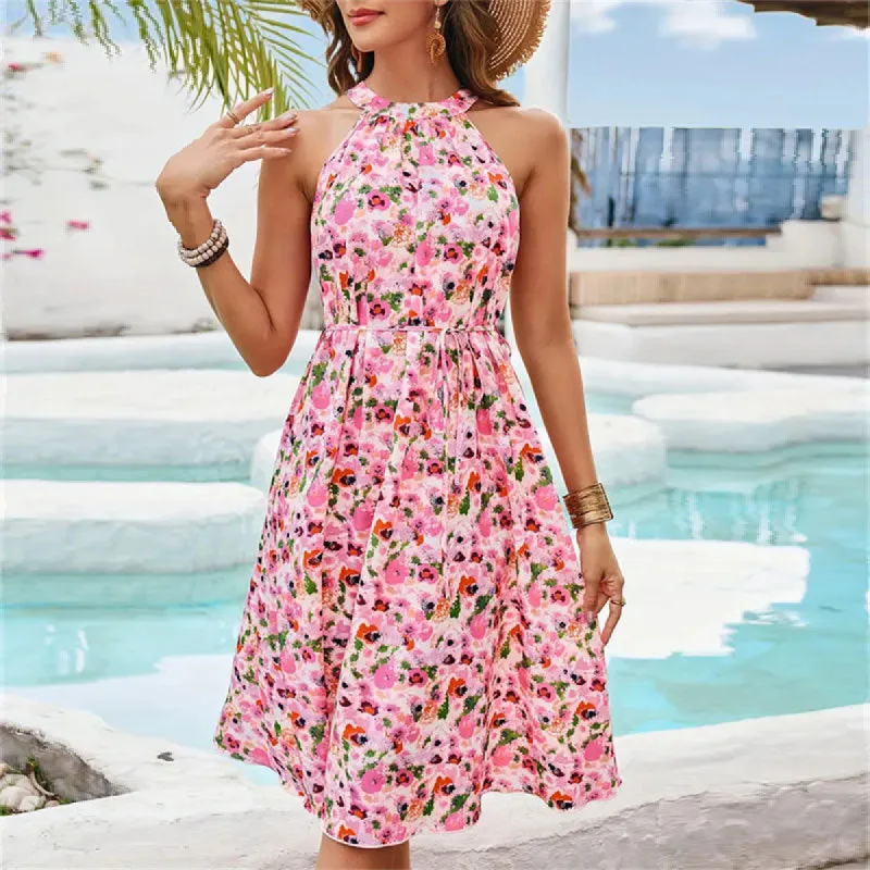 Floral Maxi Dress - Light Pink sold by Viva Estel