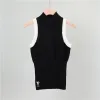 Black - Elegant Knit Tank Top Sports Two Piece Set sold by Viva Estel