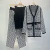 Black – Shawl Cardigan V-Neck Three Piece Set sold by Viva Estel