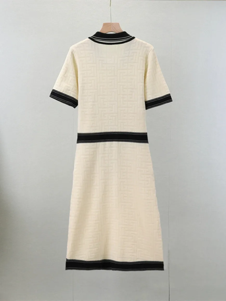 Apricot – Elegant Slim-Fit Socialite Dress sold by Viva Estel product image thumbnail 3