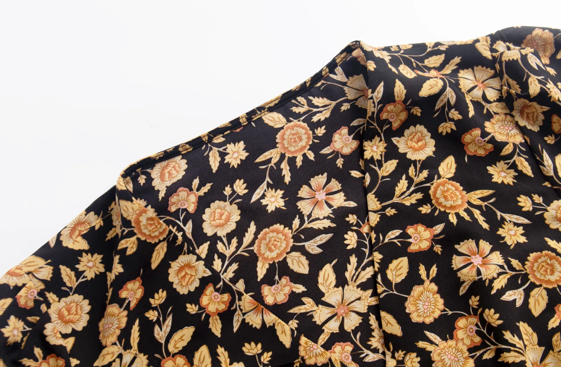 Floral – Vintage Slim-Fit A-Line Dress sold by Viva Estel product image thumbnail 3