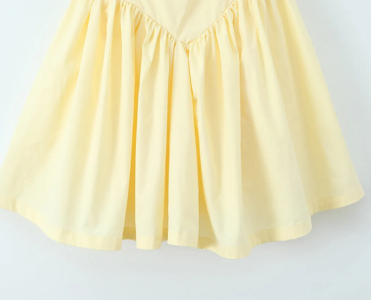 Yellow – Fashion Fresh Halter Puff Dress sold by Viva Estel product image thumbnail 3
