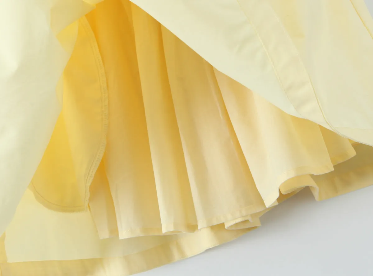 Yellow – Fashion Fresh Halter Puff Dress sold by Viva Estel product image thumbnail 4