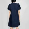 Blue – Relaxed Fit Elegant Denim Dress sold by Viva Estel
