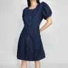 Blue – Relaxed Fit Elegant Denim Dress sold by Viva Estel