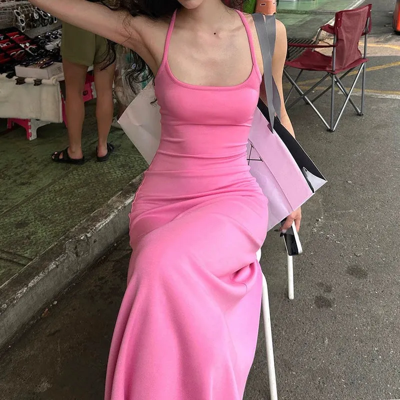 Pink – Slim Fit Vacation Dress for Baddie Look sold by Viva Estel