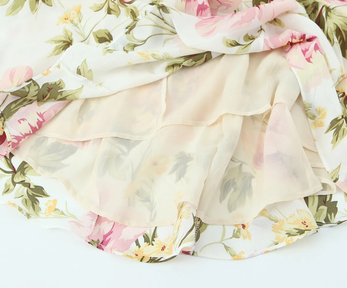 White - Fashion Floral Slim-Fit Sundress sold by Viva Estel product image thumbnail 4