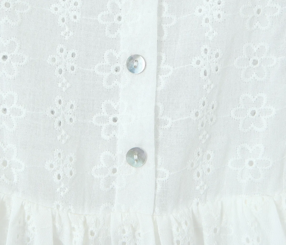 White - Lace Spliced Spaghetti Strap Dress sold by Viva Estel product image thumbnail 5