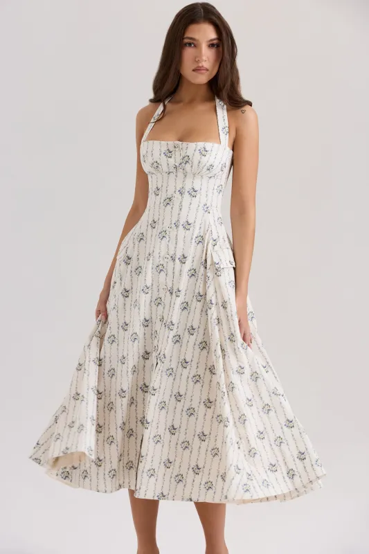 Beige - Elegant Halter Slim Fit Dress sold by Viva Estel
