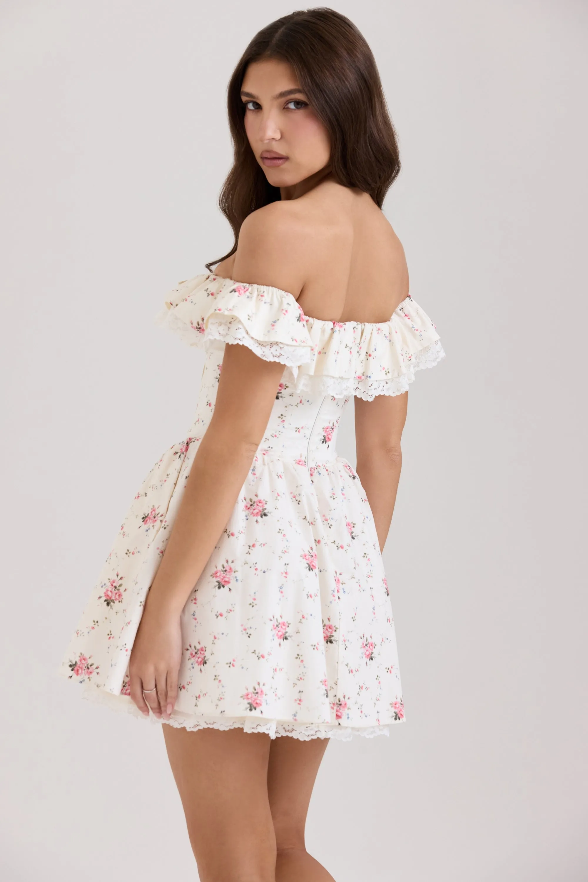 White - Princess Sweet Floral Dress sold by Viva Estel product image thumbnail 5