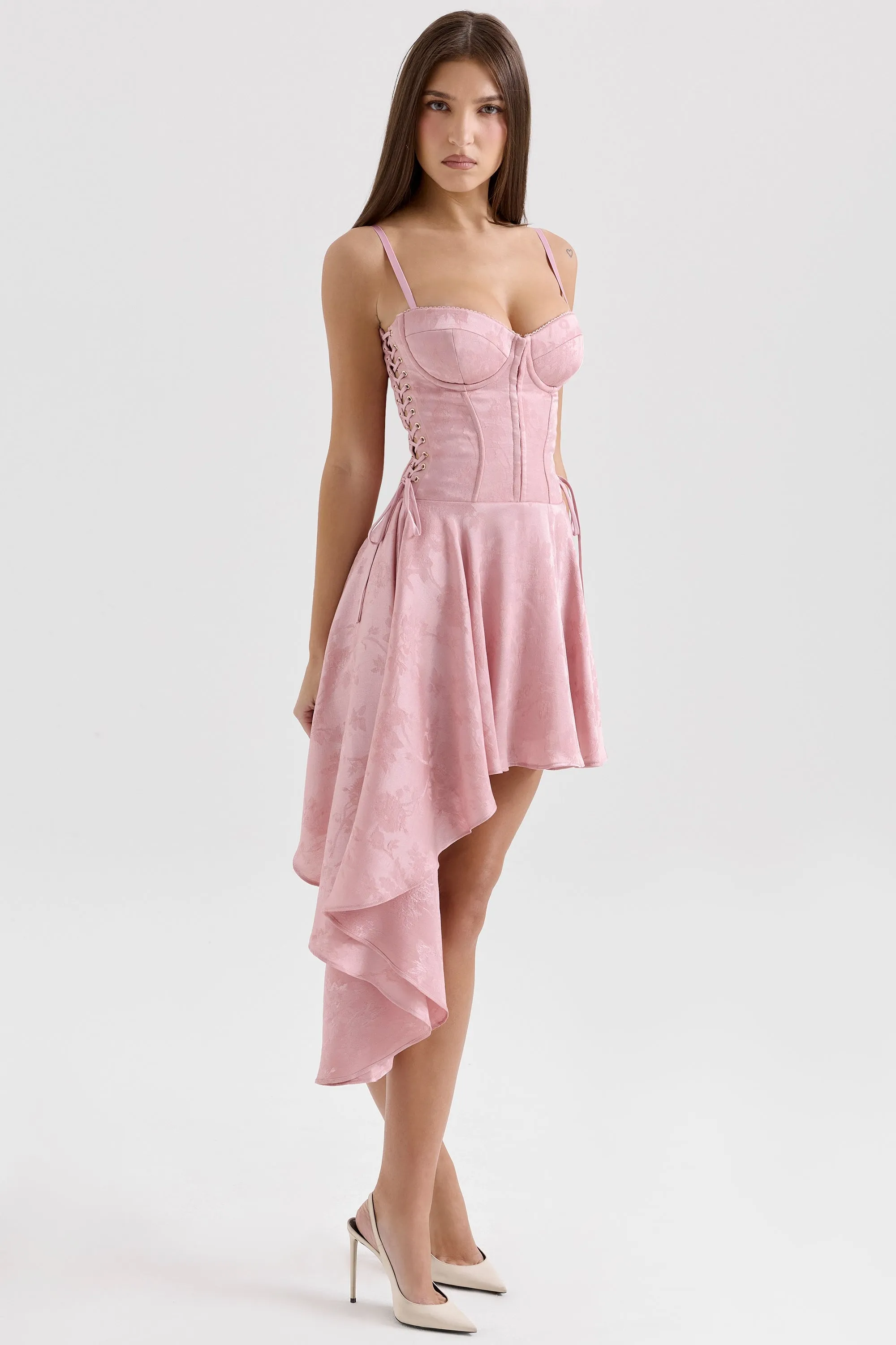 Pink – Sexy Strappy Irregular Hem Cami Dress sold by Viva Estel product image thumbnail 5