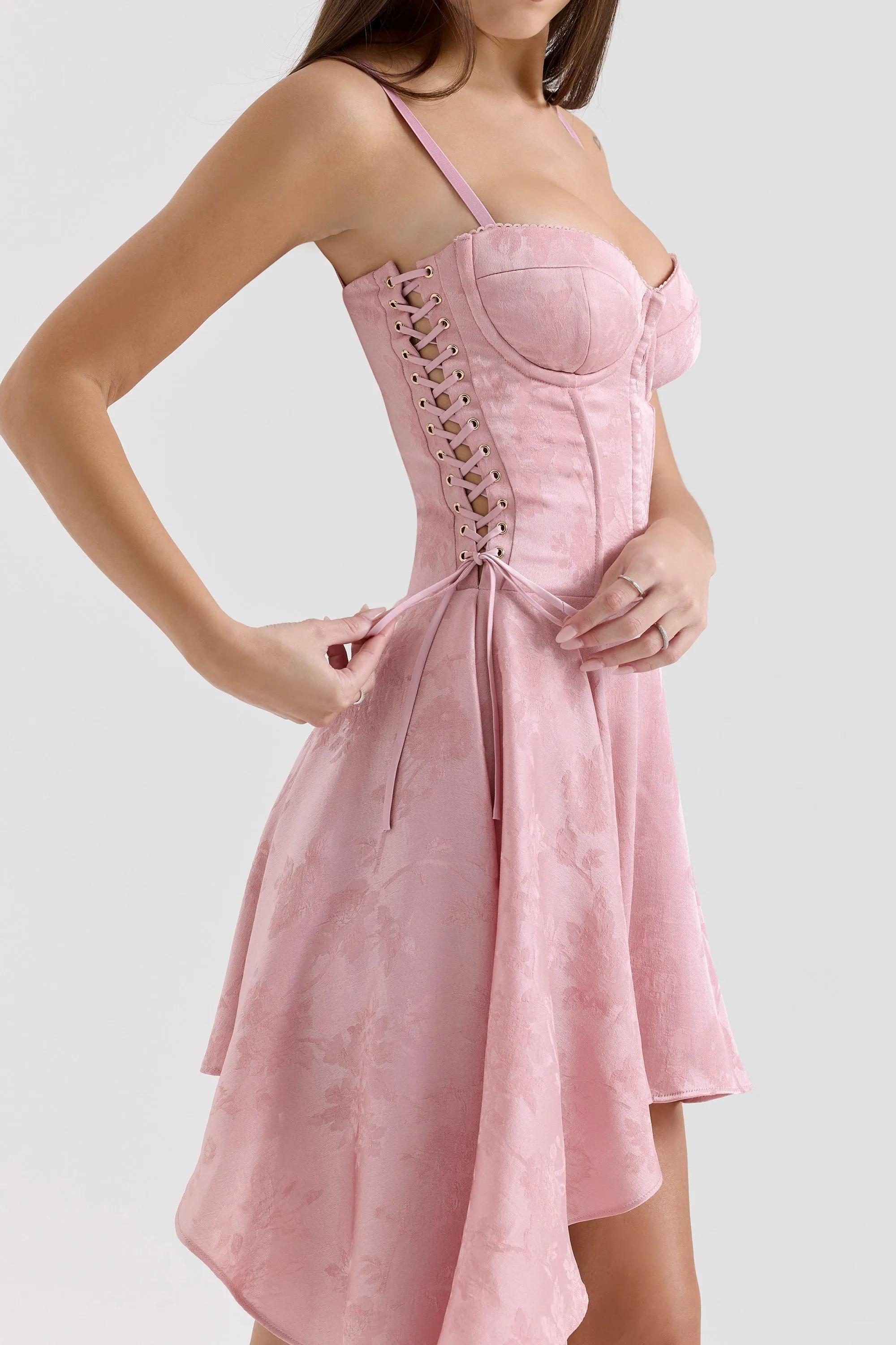 Pink – Sexy Strappy Irregular Hem Cami Dress sold by Viva Estel product image thumbnail 4