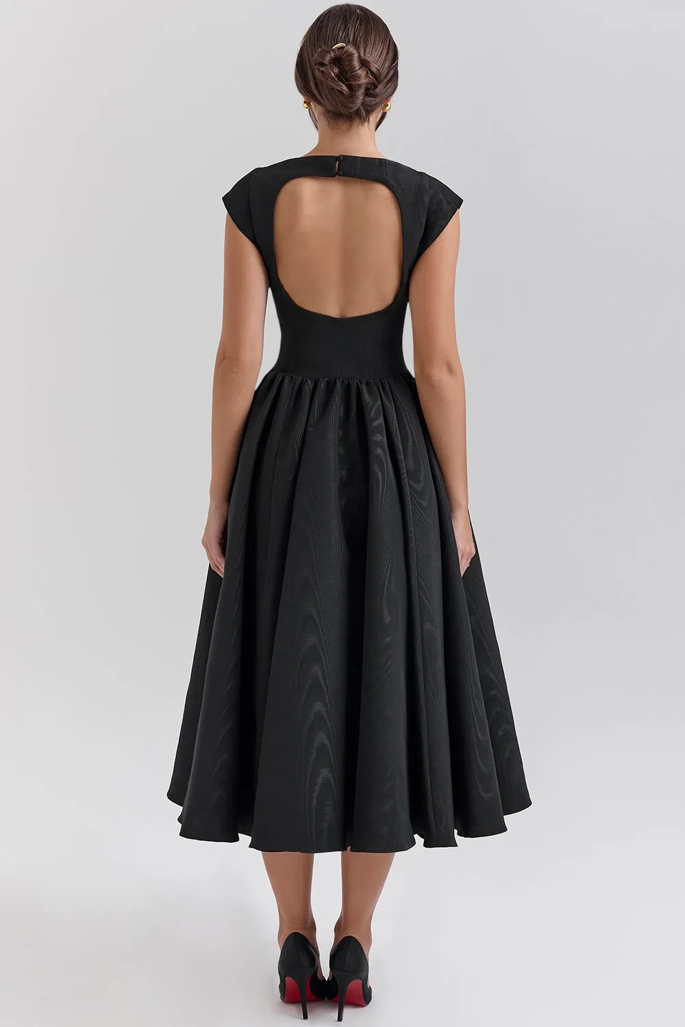 Black – Sexy Backless Slim Fit A-Line Dress sold by Viva Estel product image thumbnail 4