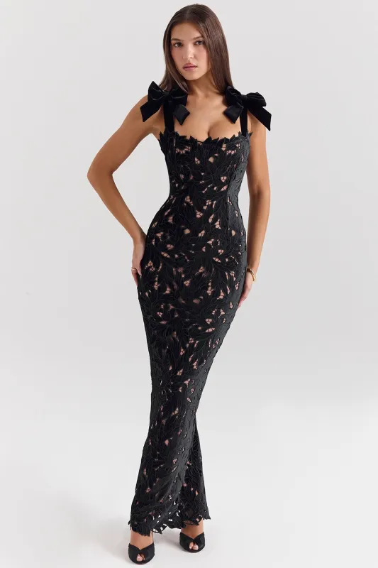 Black – Sexy Fashion Lace Dress sold by Viva Estel