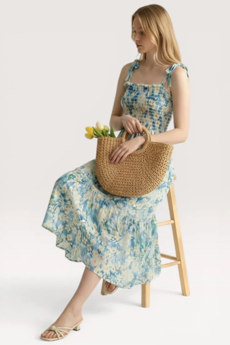 Lunara · Daisy Whisper Midi Dress sold by Viva Estel product image thumbnail 4