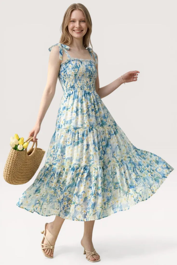 Lunara · Daisy Whisper Midi Dress sold by Viva Estel product image thumbnail 2