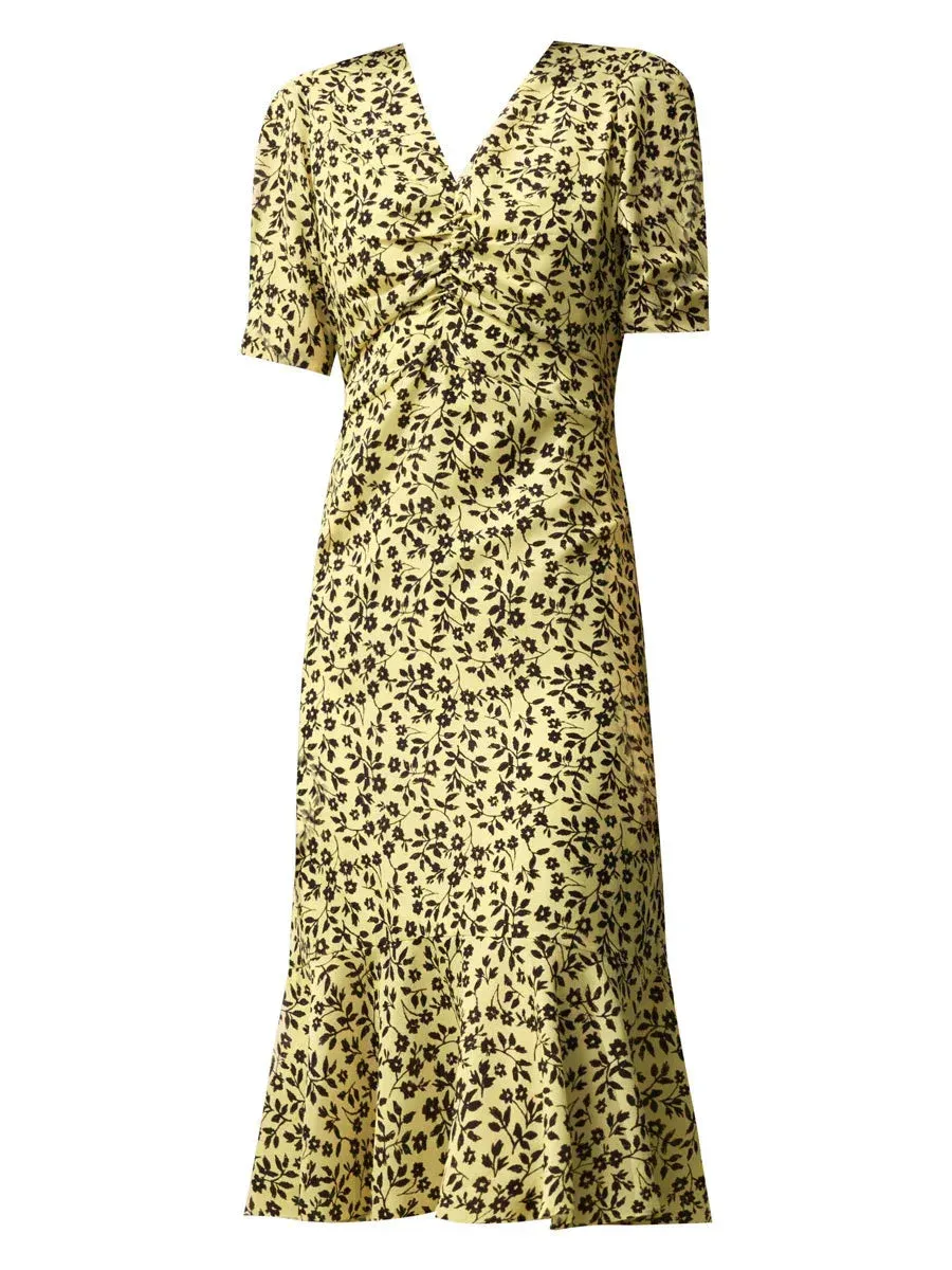 Aurelia · Golden Bloom Midi Dress sold by Viva Estel product image thumbnail 4