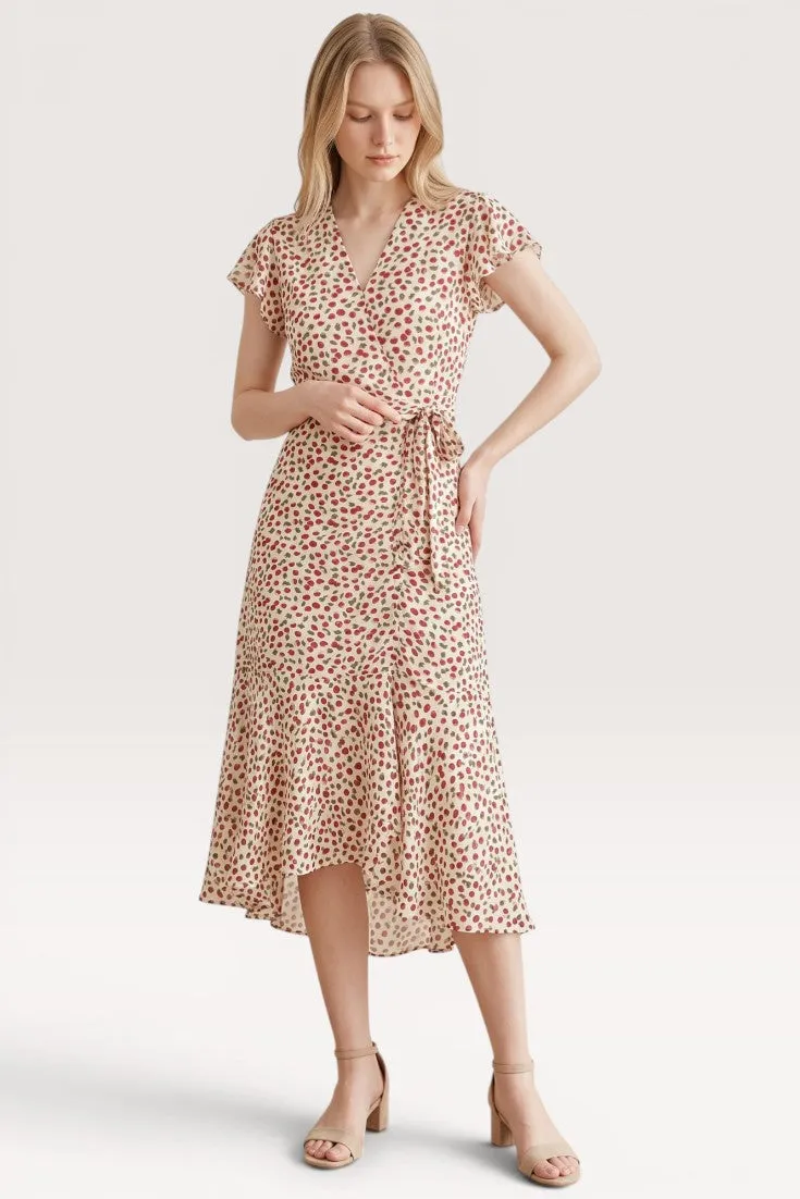Calista · Ivory Garden Midi Dress sold by Viva Estel product image thumbnail 4