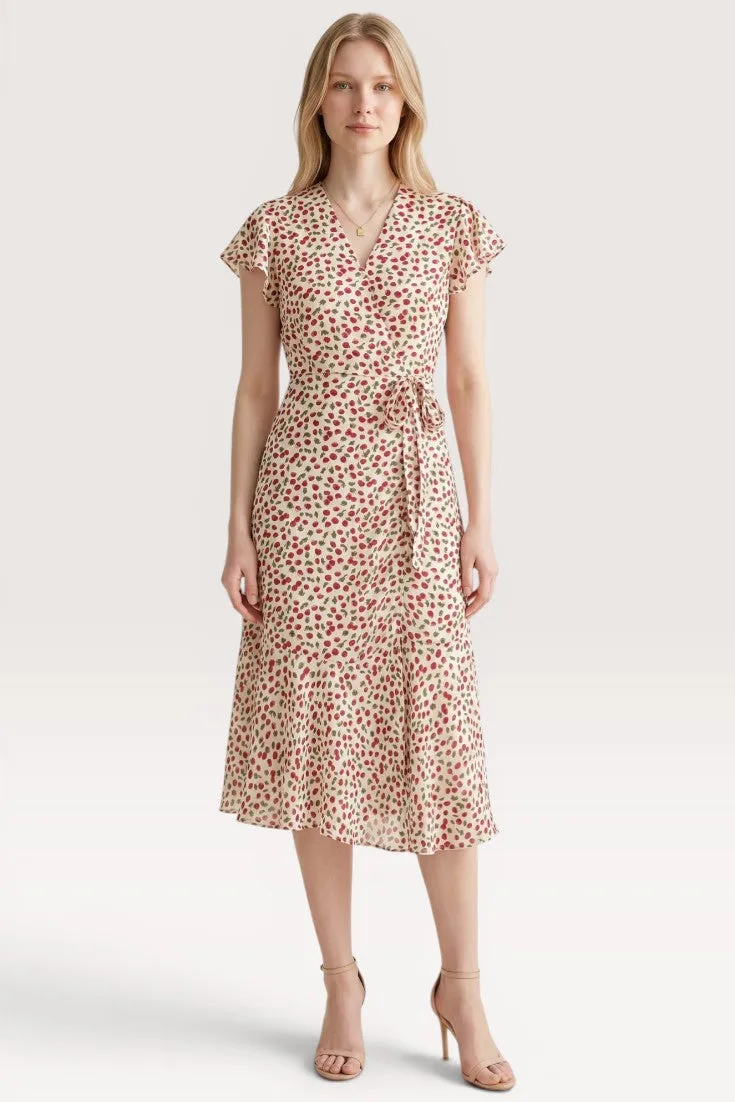 Calista · Ivory Garden Midi Dress sold by Viva Estel product image thumbnail 3