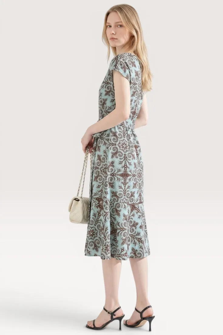 Evanthe · Sage Mosaic Midi Dress sold by Viva Estel product image thumbnail 3