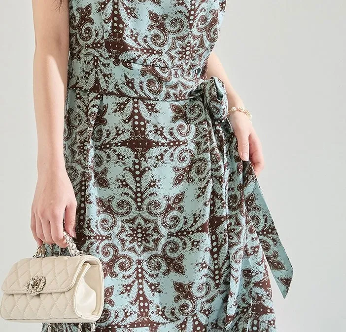 Evanthe · Sage Mosaic Midi Dress sold by Viva Estel product image thumbnail 4