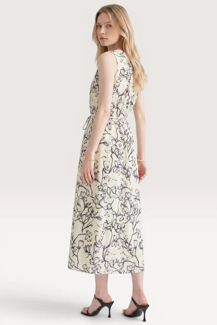 Elowen · Midnight Blossom Midi Dress sold by Viva Estel product image thumbnail 2