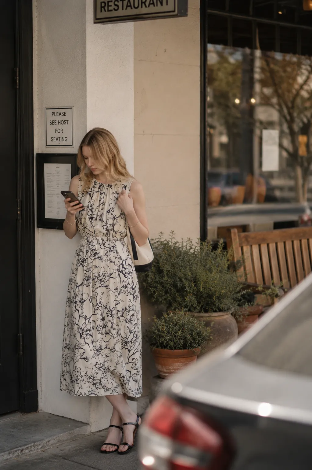 Elowen · Midnight Blossom Midi Dress sold by Viva Estel product image thumbnail 4